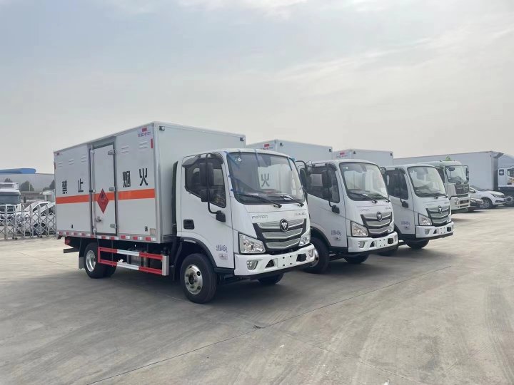 福田歐馬可1.4噸藍(lán)牌氣體廂式運(yùn)輸車